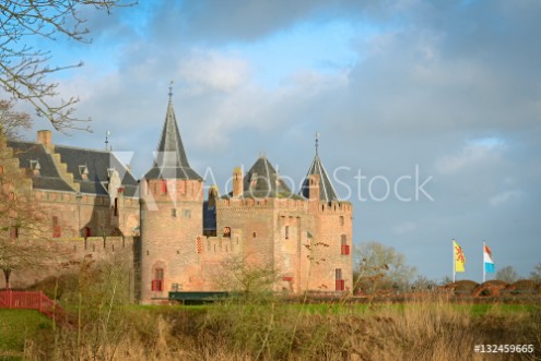 Picture of The Muiderslot with moat a well-preserved medieval castle 